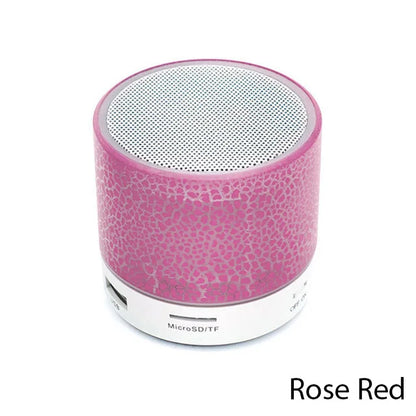 New Mini Portable Car Audio A9 Dazzling Crack LED Wireless Bluetooth 4.1 Subwoofer Speaker TF Card
